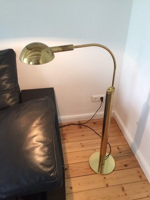 Golden Floor Lamp by Florian Schulz, 1960s-WSA-831309