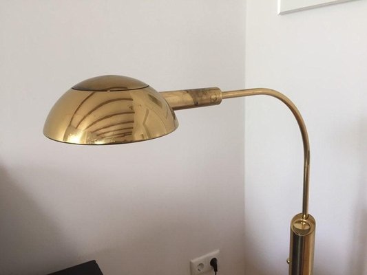 Golden Floor Lamp by Florian Schulz, 1960s-WSA-831309