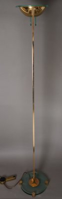 Golden Floor Lamp Gold Plated, Italy, 1980s-ESB-1729588