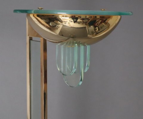 Golden Floor Lamp Gold Plated, Italy, 1980s-ESB-1729588