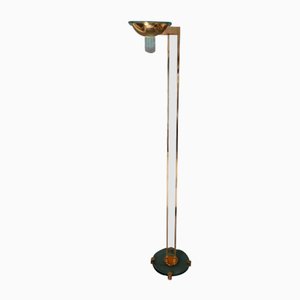 Golden Floor Lamp Gold Plated, Italy, 1980s-ESB-1729588