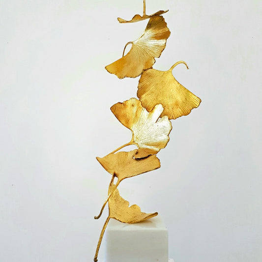 Golden Gingko 6 Leaves by Kuno Vollet