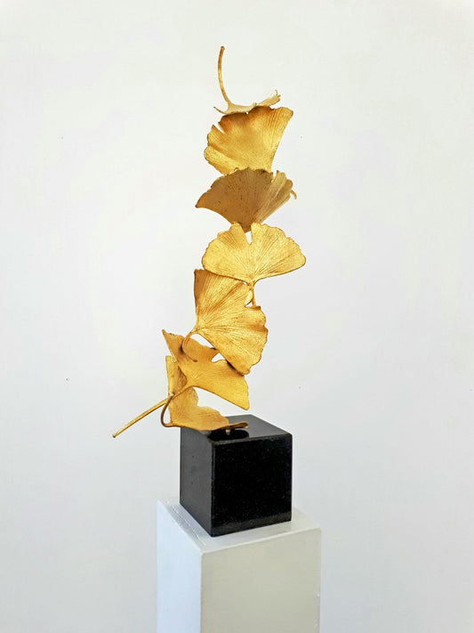 Golden Gingko 7 Leaves by Kuno Vollet