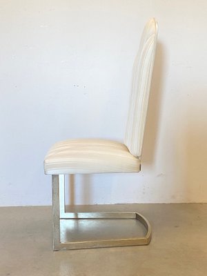 Golden Metal Dining Chairs, 1980s, Set of 6-NPC-1186327