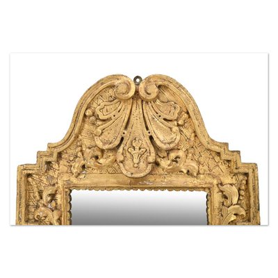 Golden Mirror with Shelf-NQ-1721220