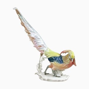 Golden Pheasant Porcelain Figurine by F. Karl Ens, Germany, 1920s-TQA-1426038