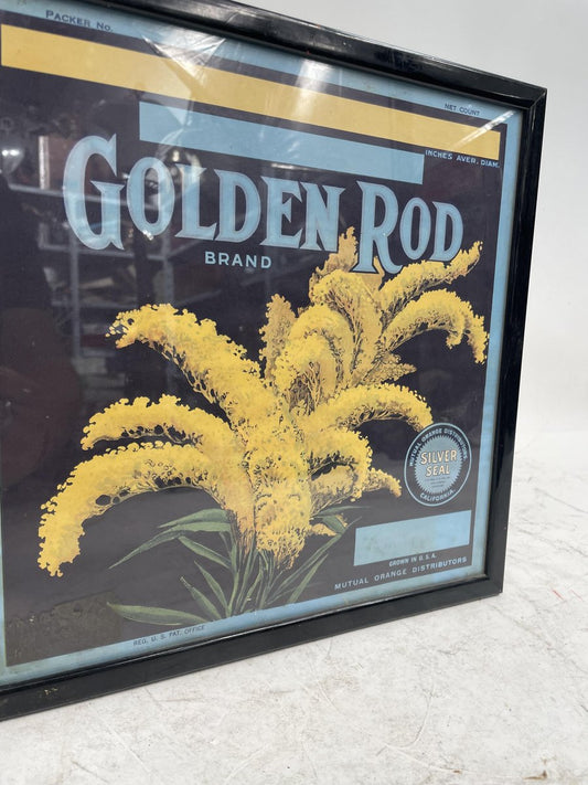 Golden Rod California Advertising Label, 1930s