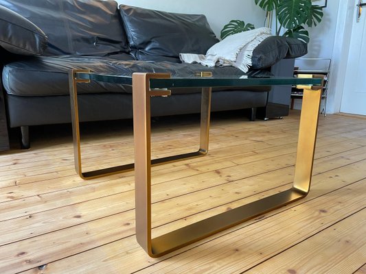 Golden Side Table by Ronald Schmitt, 1970s-WSA-965384