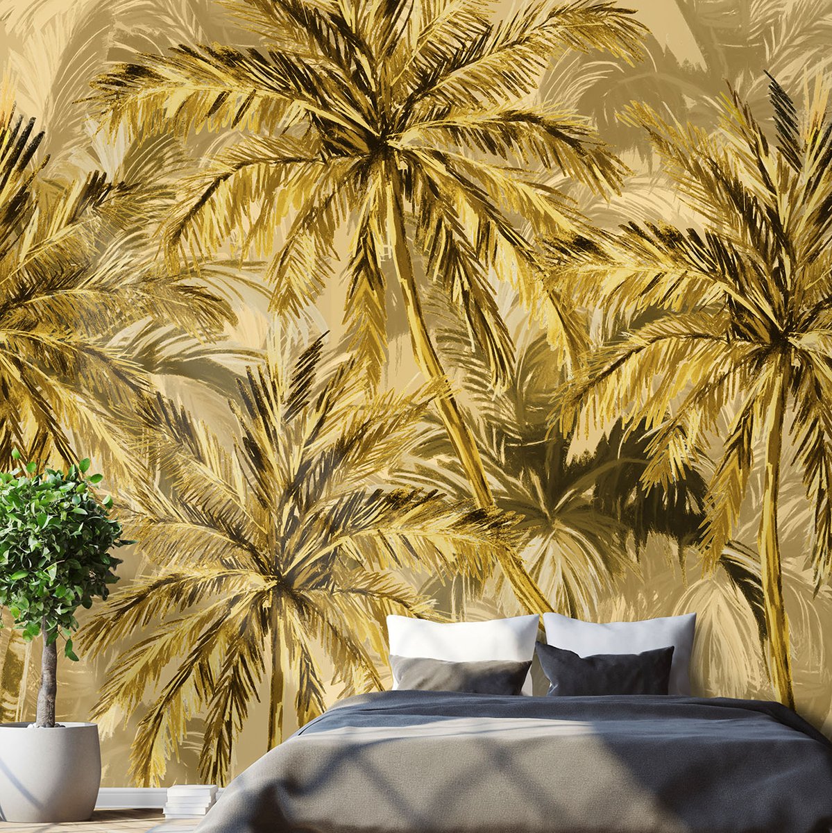 Golden Summer Wall Covering from WALL81, 2019