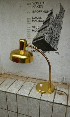 Golden Table / Desk Lamp by Joseph Brumberg, Sundern, 1960s-GJF-1754553