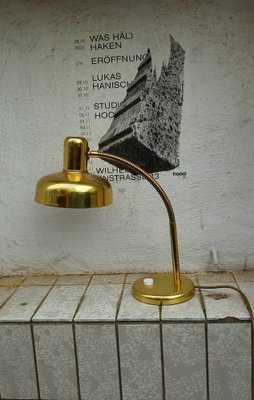 Golden Table / Desk Lamp by Joseph Brumberg, Sundern, 1960s-GJF-1754553