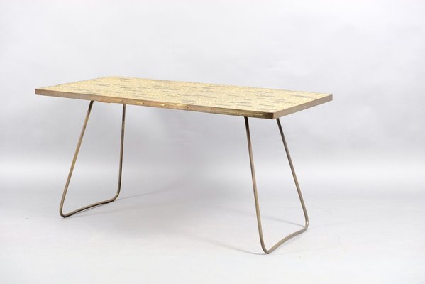 Golden Vintage Mosaic Coffee Table by Berthold Müller, 1950s-CIP-782950