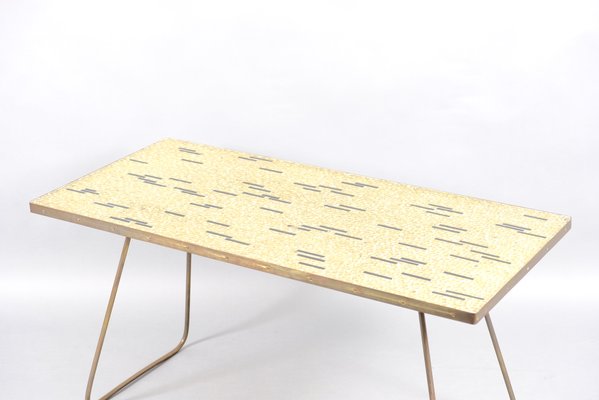 Golden Vintage Mosaic Coffee Table by Berthold Müller, 1950s-CIP-782950