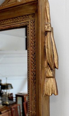 Golden Wood Louis XVI Style Mirror, 19th Century-RVK-912085