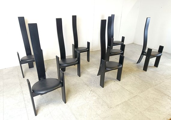 Golem Chairs attributed to Vico Magistretti from Poggi, 1970s, Set of 8-IRH-1816877