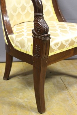 Gondola Armchairs with Dolphins in Mahogany, Set of 2-BCR-2016468