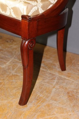 Gondola Chairs in Mahogany, 19th Century, Set of 4-BCR-2035783