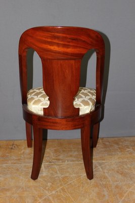 Gondola Chairs in Mahogany, 19th Century, Set of 4-BCR-2035783