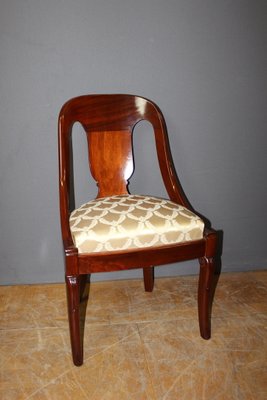 Gondola Chairs in Mahogany, 19th Century, Set of 4-BCR-2035783