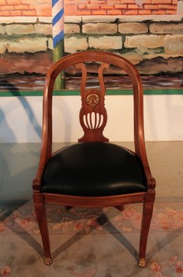 Gondola Chairs in Mahogany, , Set of 6-RVK-1111655