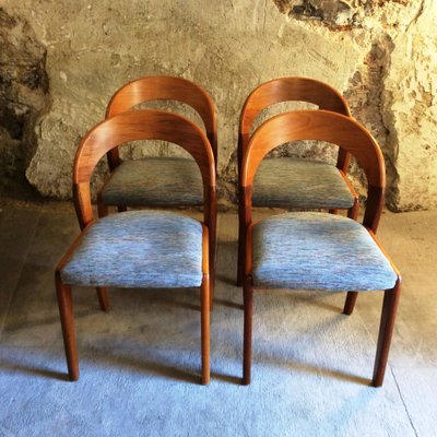 Gondola Dining Chairs attributed to Baumann, 1970s, Set of 4-MCB-2042935