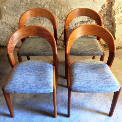 Gondola Dining Chairs attributed to Baumann, 1970s, Set of 4-MCB-2042935