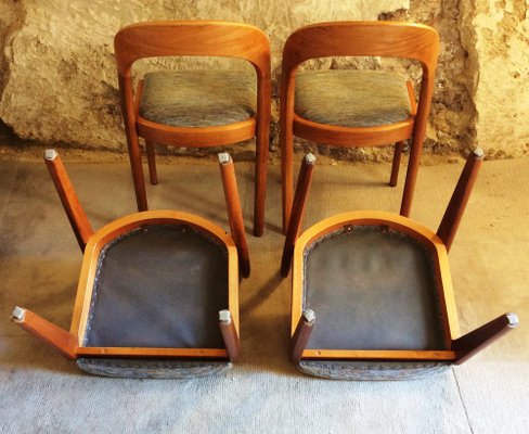 Gondola Dining Chairs attributed to Baumann, 1970s, Set of 4-MCB-2042935