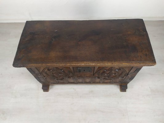 Gothic Style Oak Chest-EAD-974742