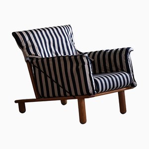 Gotland Lounge Chair in Fabric and Pine by Tord Björklund for Ikea, 1980s-MXF-1817308