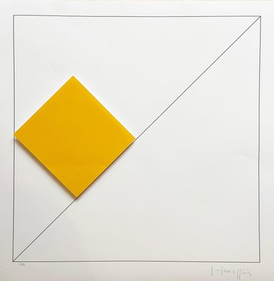 Gottfried Honegger Composition 1 3D square (orange) 2015 2015-ICD-826966