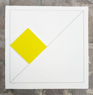 Gottfried Honegger Composition 1 3D square (yellow) 2015 2015-ICD-826962