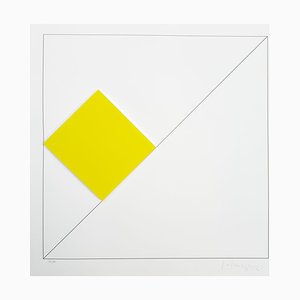 Gottfried Honegger Composition 1 3D square (yellow) 2015 2015-ICD-826962