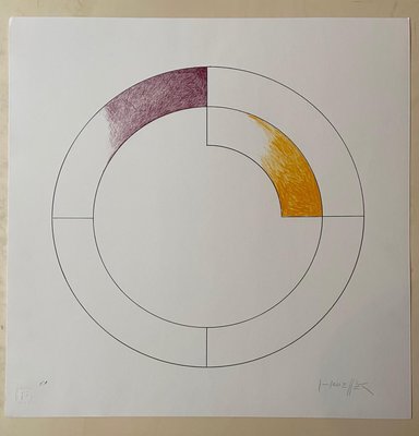 Gottfried Honegger Composition 3 (purple and yellow) 2015 2020-ICD-826972