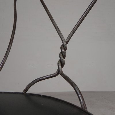 Graceful Steel American Ice Cream Parlor Chair, 1940s-TL-2034818