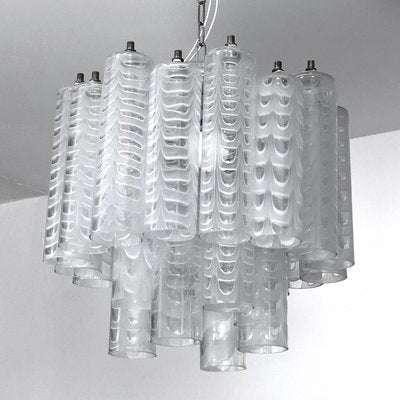 Graffito Murano Glass Chandelier by Ercole Barovier for Barovier & Toso, Italy, 1960s-OT-1005362