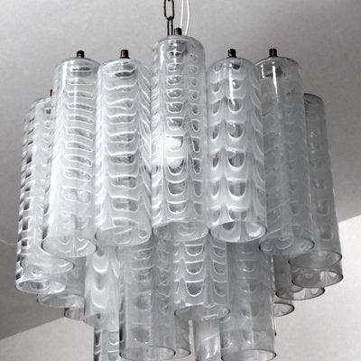 Graffito Murano Glass Chandelier by Ercole Barovier for Barovier & Toso, Italy, 1960s-OT-1005362