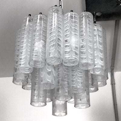 Graffito Murano Glass Chandelier by Ercole Barovier for Barovier & Toso, Italy, 1960s-OT-1005362