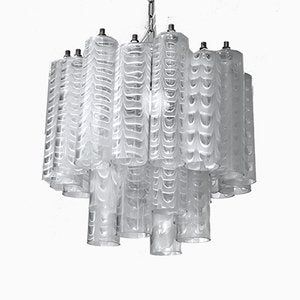 Graffito Murano Glass Chandelier by Ercole Barovier for Barovier & Toso, Italy, 1960s-OT-1005362