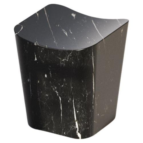 Grafite Cono Stool by Marmi Serafini