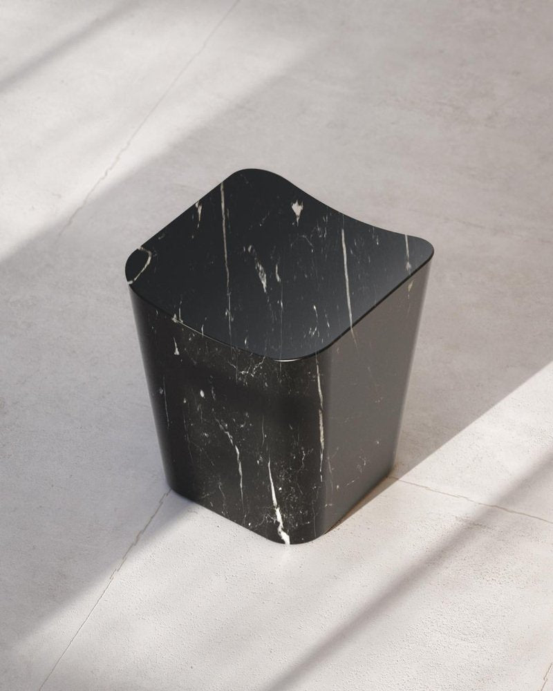 Grafite Cono Stool by Marmi Serafini