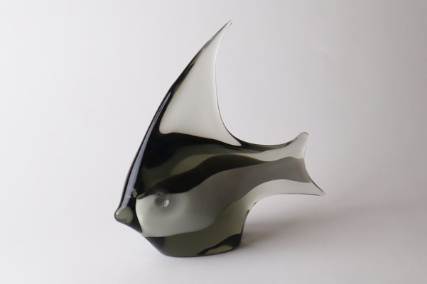 Grail Glass Fish Sculpture by Livio Seguso-ESB-1368431