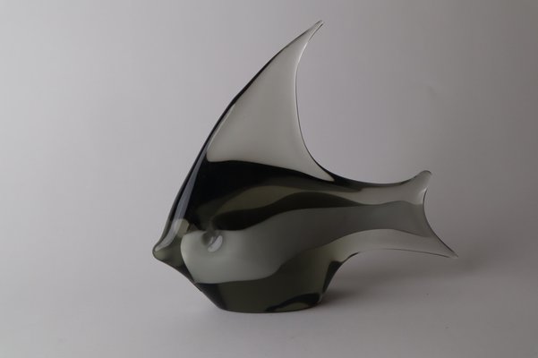 Grail Glass Fish Sculpture by Livio Seguso-ESB-1368431