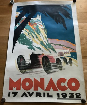 Grand Prix Monaco Poster, 17th April 1932-TS-931073