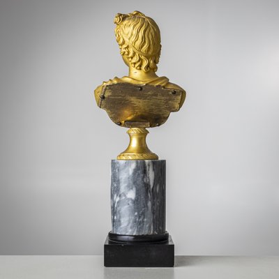 Grand Tour Bust of Apollo Belvedere, 19th Century, Bronze on Marble Base-VEI-2021312