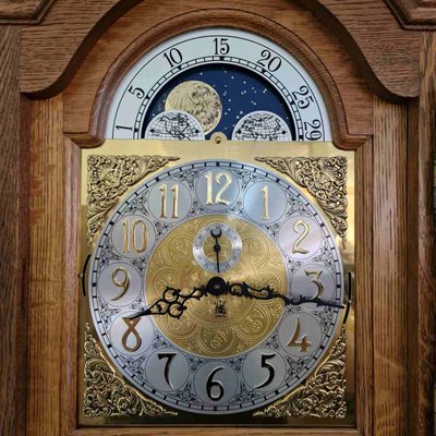 Grandfather Clock in Oak-ITF-2022705