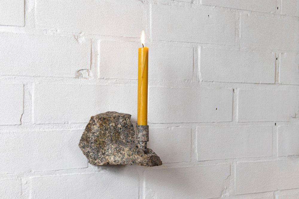 Granite Abra Candleholder by Studio DO