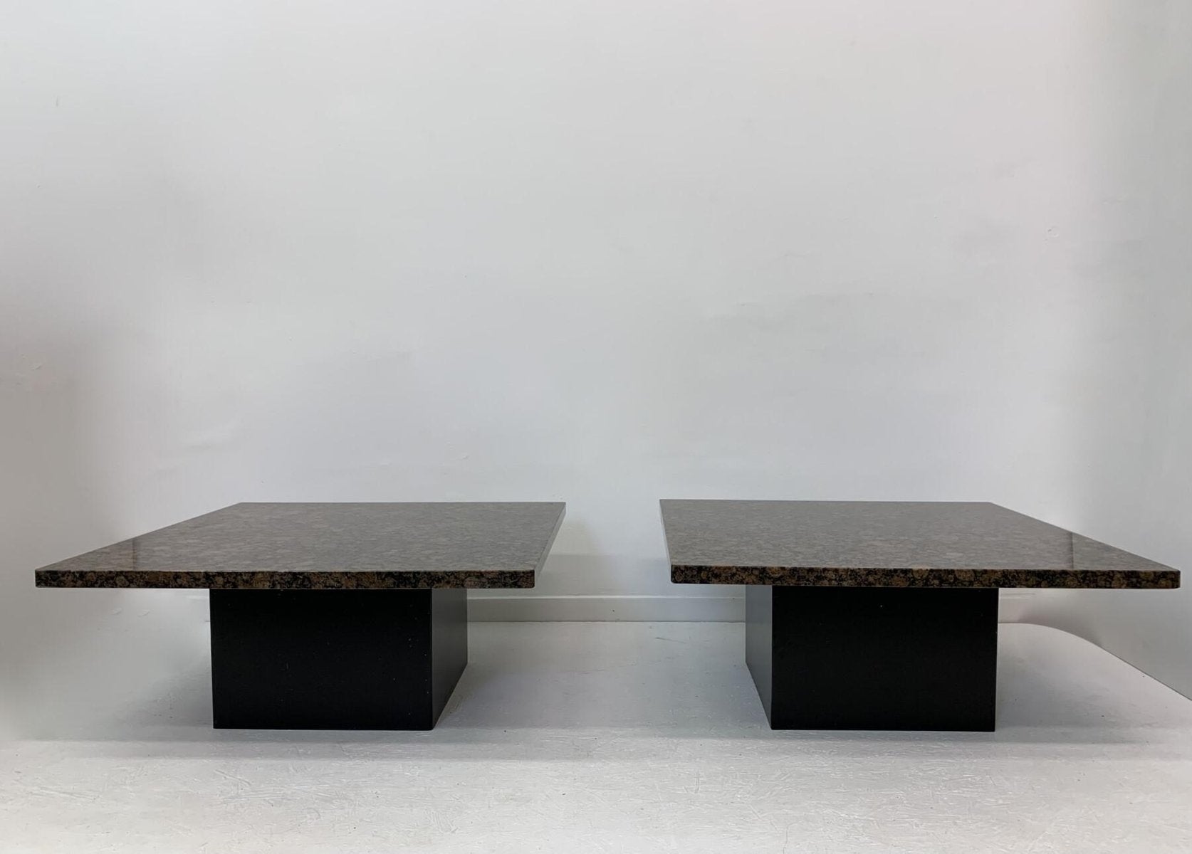 Granite Coffee / Side Tables, 1980s, Set of 2