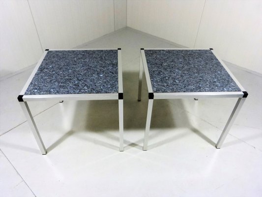 Granite Side Tables, 1980s, Set of 2-TU-833470