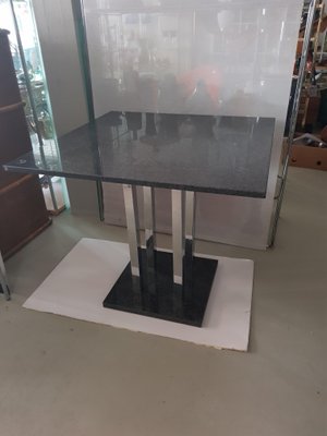 Granite Table with Chrome Legs, 1990s-QDP-699776