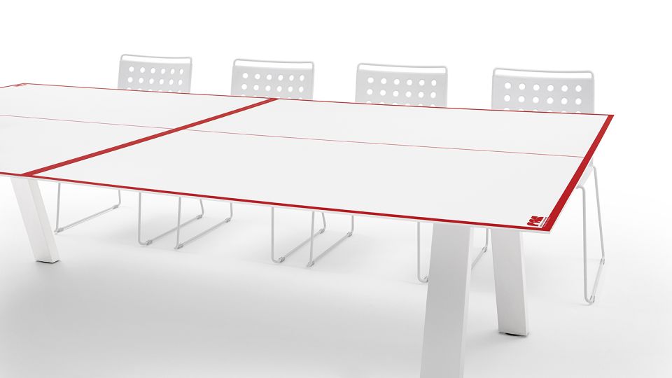 GRASSHOPPER OUTDOOR - Rectangular Ping pong table by Fas Pendezza